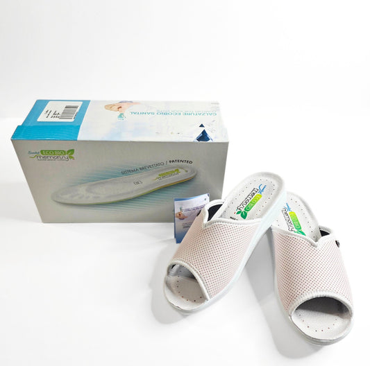 Eco Bio Memory Slippers Women Size 8.5 EU 39 Made in Italy Orthopedic Sandals