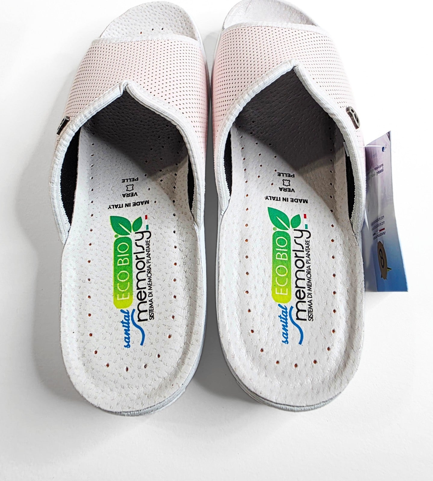 Eco Bio Memory Slippers Women Size 8.5 EU 39 Made in Italy Orthopedic Sandals