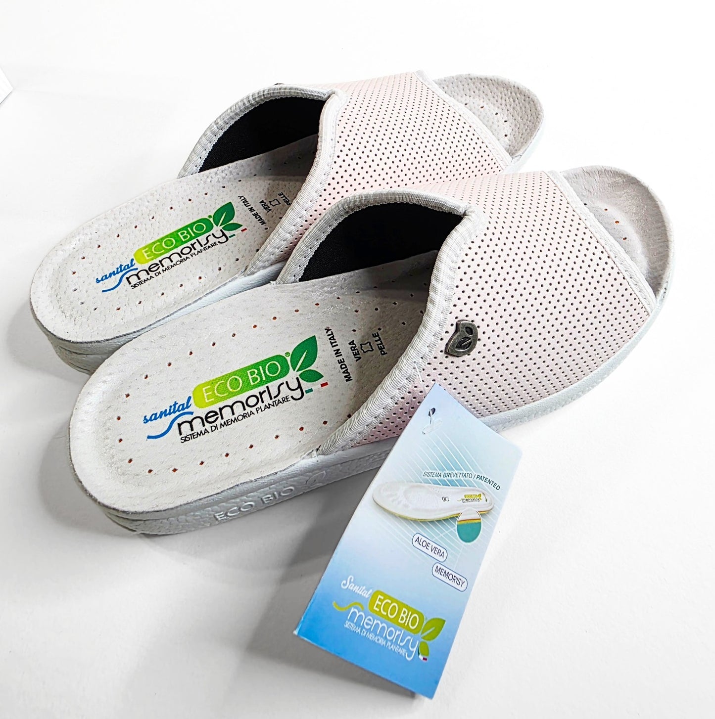 Eco Bio Memory Slippers Women Size 8.5 EU 39 Made in Italy Orthopedic Sandals
